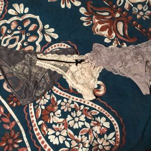 Two thongs and bikini